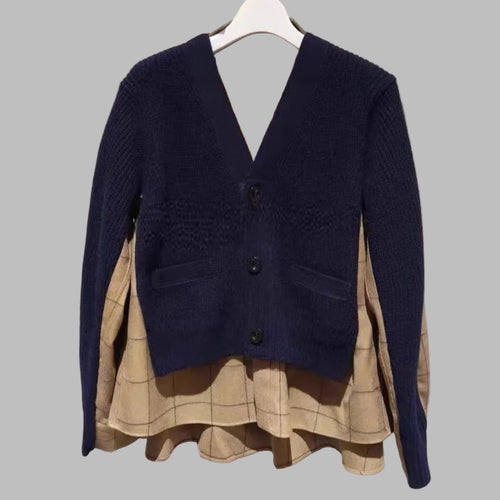 Patchwork knit Sweater Top