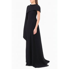 One-Shoulder O Neck Elegant Evening Dress