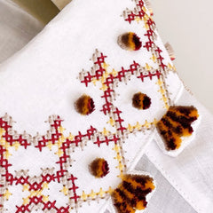 Embroidery Mid-Length Solid Color Loose Shirt Casual Shorts