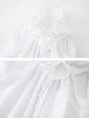 Stand Collar Sleeveless Loose Fit Shirt