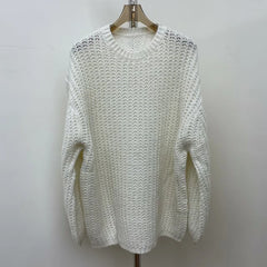 Oversized Long-Sleeve Knit Top