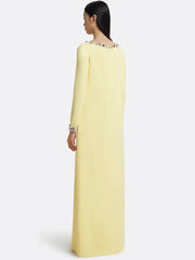 Beaded Loose Long Sleeved  Long Maxi Dress