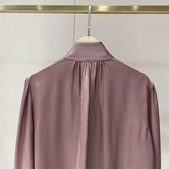 Light Luxury Elegant  Silk Top