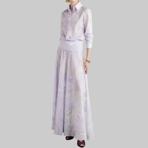 Long Sleeve Maxi  With Draped Cape Formal Dress