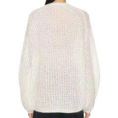 Oversized Long-Sleeve Knit Top