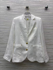 Lapel Long Sleeves Patchwork Pocket Temperament Jacket