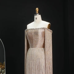 Luxury Tassel  Off Shoulder Dress