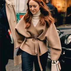 Wool Cashmere Blend Double-sided  Coat