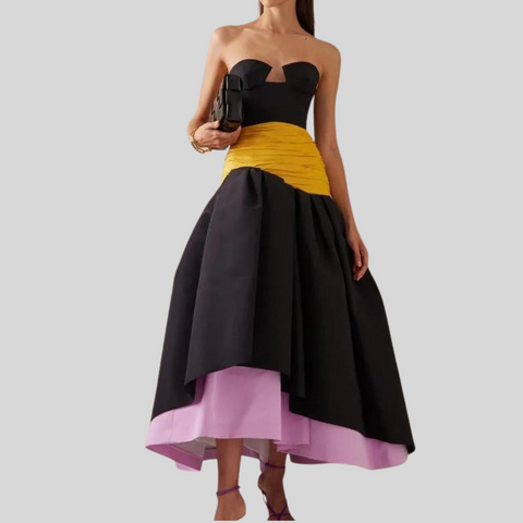 Luxury Sequins Elegant Gown With Chiffon Shawl