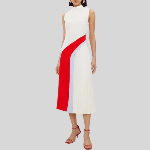 Jersey Ruched A-line Midi Dresses