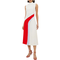 Jersey Ruched A-line Midi Dresses