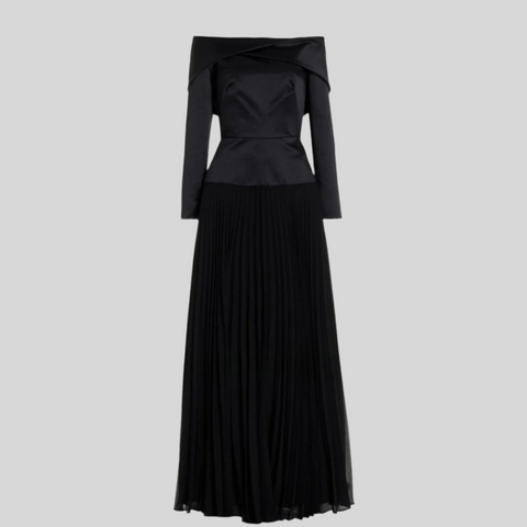 Flower Hanging Neck Backless Long Dresses