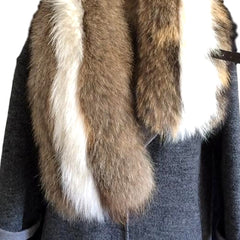 Genuine Raccoon Fur Scarf - Knot Bene