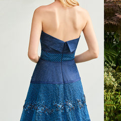 Elegant Beading Strapless Sweep Evening Dress - Knot Bene
