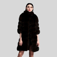 Long Genuine Fox Fur Coat - Knot Bene