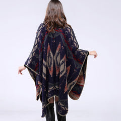 Knitted Batwing Sleeve Shawl - Knot Bene