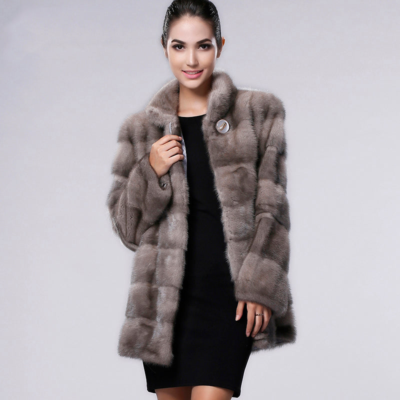 Mink Fur Multi-Color Long Jacket - Knot Bene