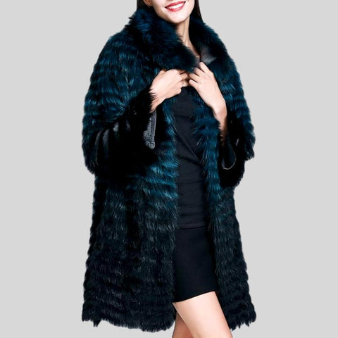 Fox Fur Collar Motorcycle Coats