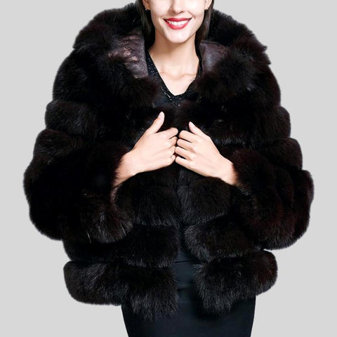 Fox Fur Collar Motorcycle Coats