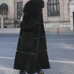 Genuine Fur Double Side Wear genuine leather Coat