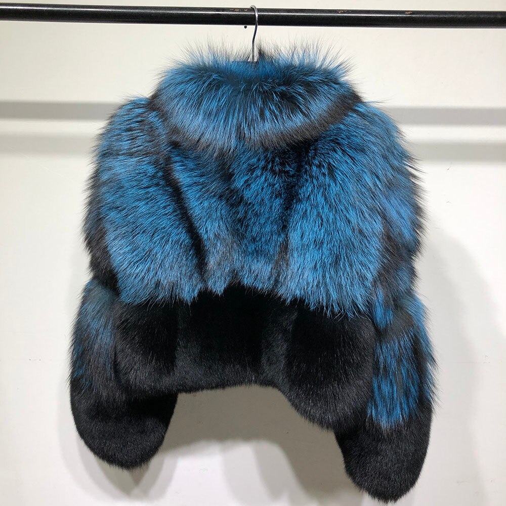 Winter warm Real fox fur coat