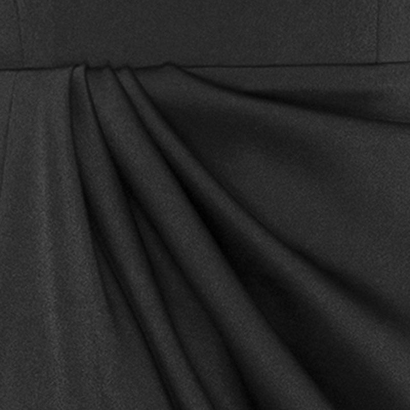 Black Loose Floor-length High Waist Solid Color Sleeveless
