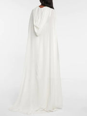 Elegant Pleated V-neck Sleeveless Tide Maxi Dress