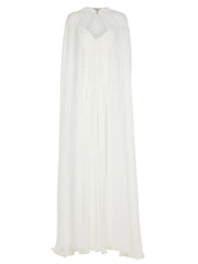 Elegant Pleated V-neck Sleeveless Tide Maxi Dress