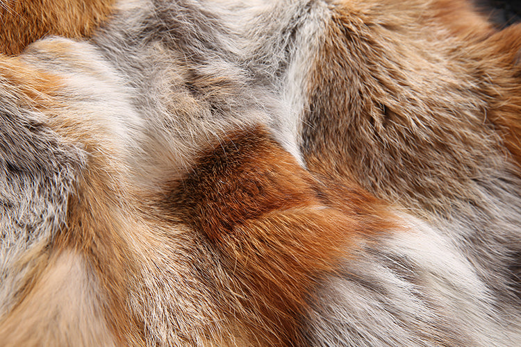 Fox Fur Lining Raccoon Fur Hooded Jacket