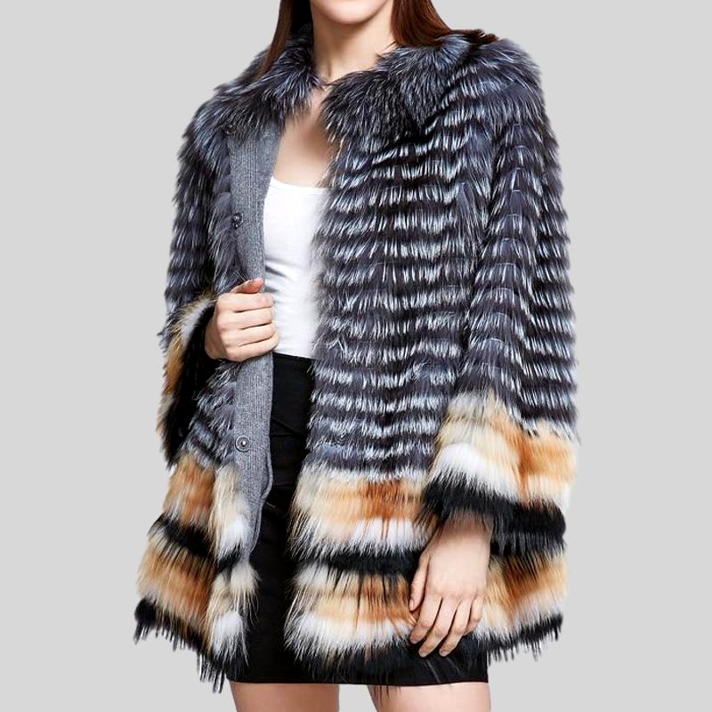 Genuine Fox Fur  Overcoat