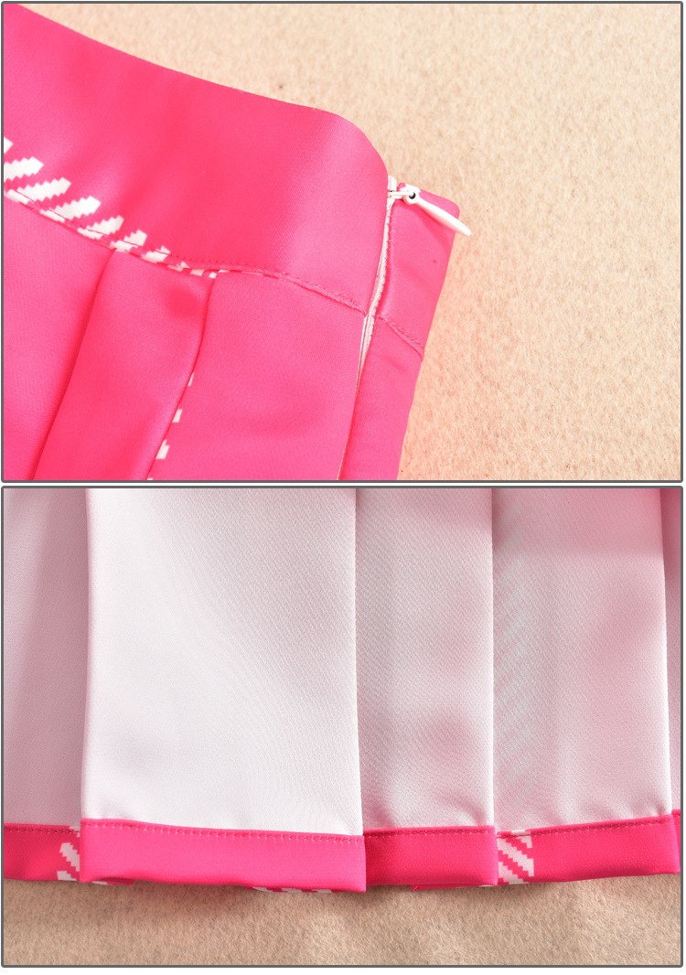 Long Sleeve Turn-Down Collar with Skirt Set